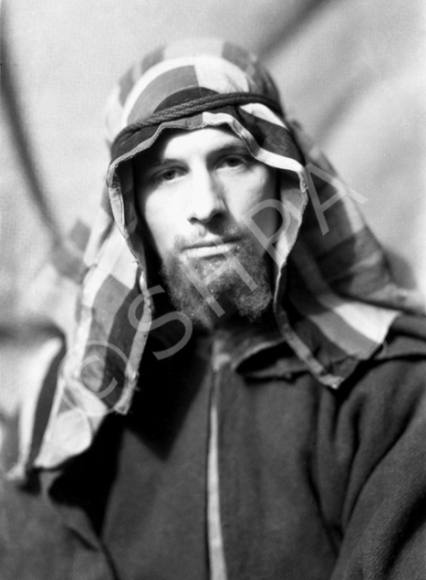 Theatrical actors dressed in costume. Possibly for a Nativity play. #