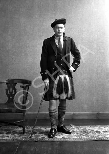 Man in Scots dress. #