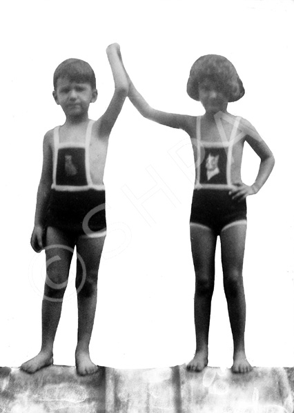 Series of images dating from September 1932 where the children are deep-etched from photographs and inserted into new illustrated backgrounds. #