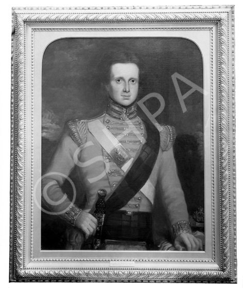 Captain George Mackay Sutherland (1798-1847). Original painted c1830 and held by The Regimental Museum of the Argyll and Sutherland Highlanders.  