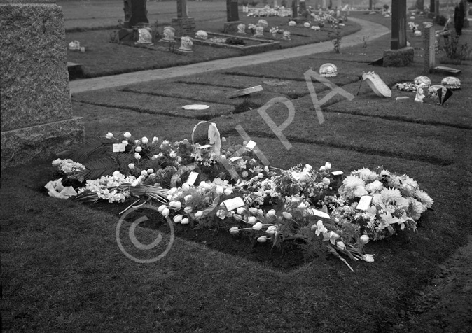 Tomnahurich cemetery. Floral tributes.*