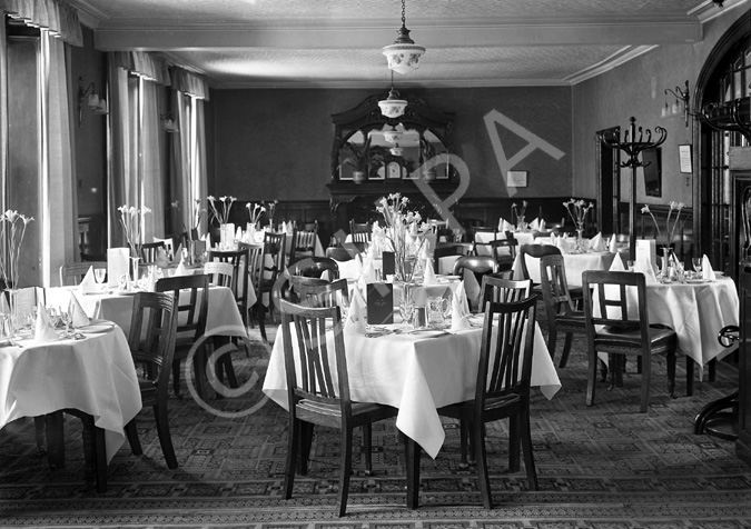 The Luncheon Rooms inside the Carlton Restaurant, circa May 1936. * 