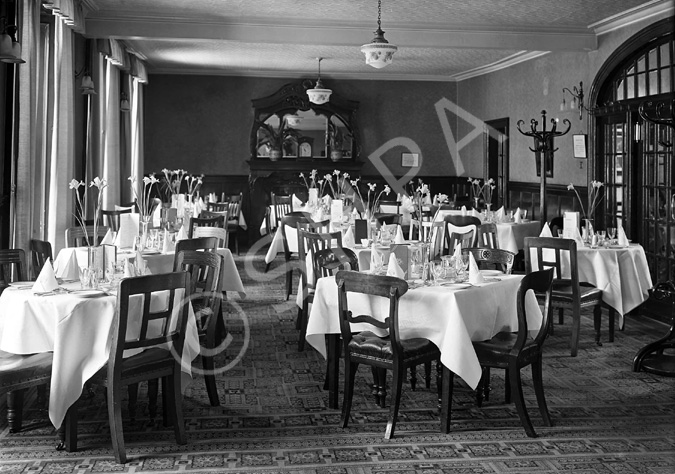 The Luncheon Rooms inside the Carlton Restaurant, circa May 1936. * 