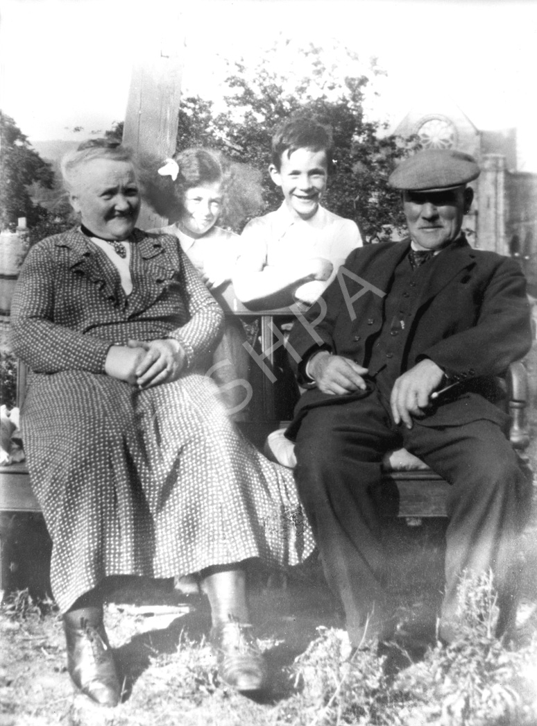 Miss MacKechnie, Gollanfield c.1938. Original photo with children to be removed for standalone portrait as seen in 31620b. 