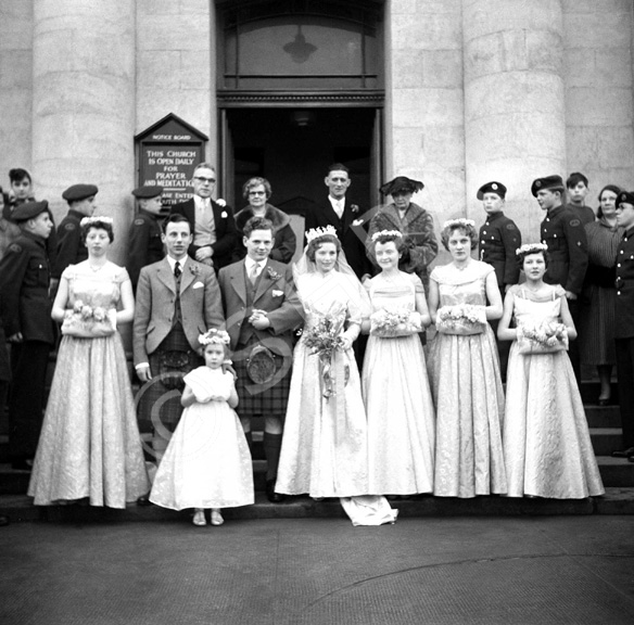 Lewis Owen Nairn - Sheila Margaret Third wedding, 5th February 1958, West Parish Church, Huntly Street.