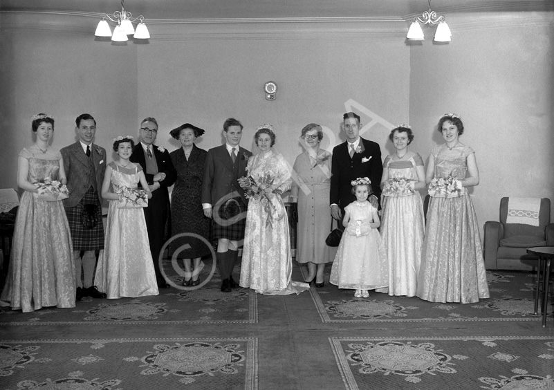 Lewis Owen Nairn - Sheila Margaret Third wedding, 5th February 1958, West Parish Church, Huntly Street.