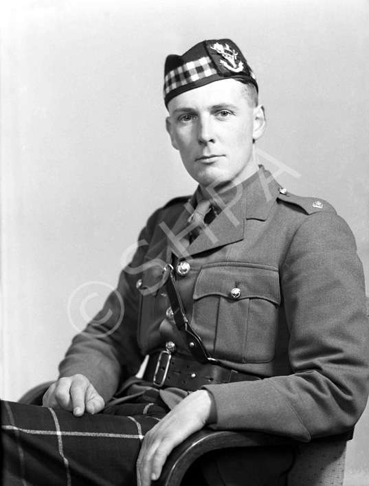 2nd Lt John F. Flugel, Newton, Nairn. Seaforth Highlanders. He was killed during the Second World War and his name is on the Nairn War Memorial at the junction of Cawdor Street and Millbank Crescent. 