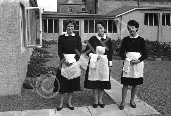 Washington Hotel, Nairn. Staff. Situated on Seafield Street its heydey was in the 1950s-60s. The building has now been turned into flats. *