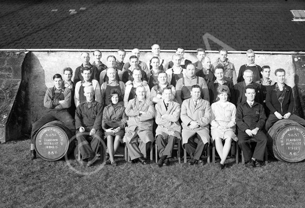 Staff at Teannich Distillery, Alness, 1963. * 