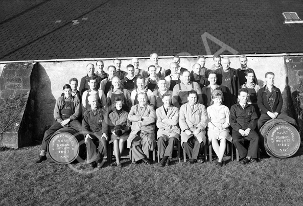 Staff at Teannich Distillery, Alness, 1963. *