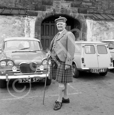 Matheson in the car park of what is now Farraline Park Bus Station, Inverness.