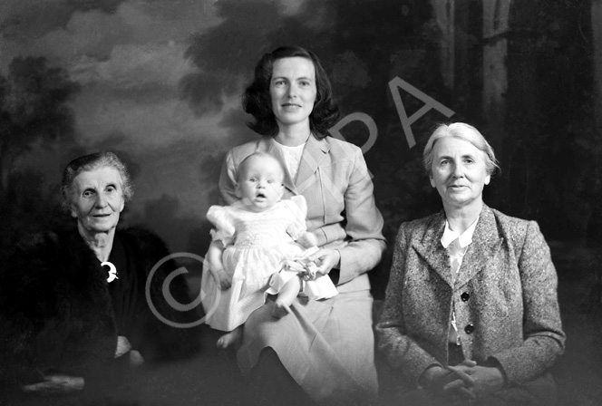 Mrs Irvine, Ness House, four generations. 