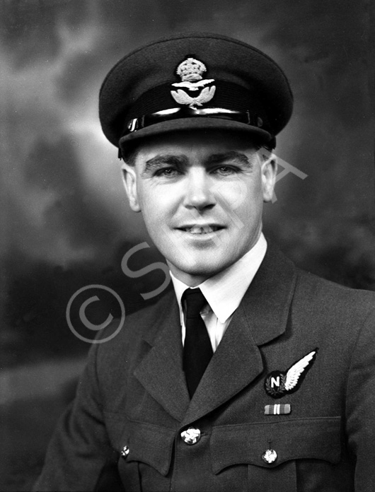 P/O MacPherson. The RAF Navigator badge was adopted in April 1942 when the role of Observer was abolished and split into the two new categories of Navigator and Air Bomber.