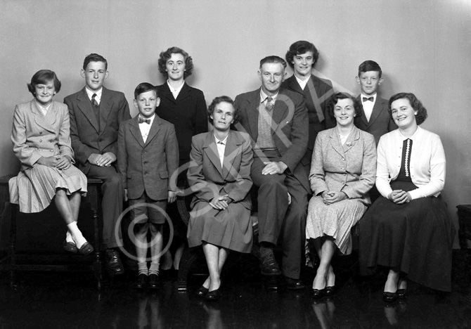 Mrs Lean, Croy. Seated second from right is Mrs Macarthur (see image ref: 45561f/g).