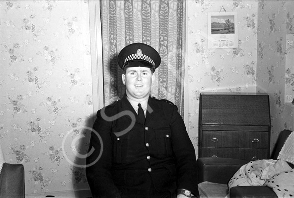 Mrs MacDonald, Police Station, Ardvasar c1965. Constable MacDonald was stationed in Ardvasar between 1963-1968. 