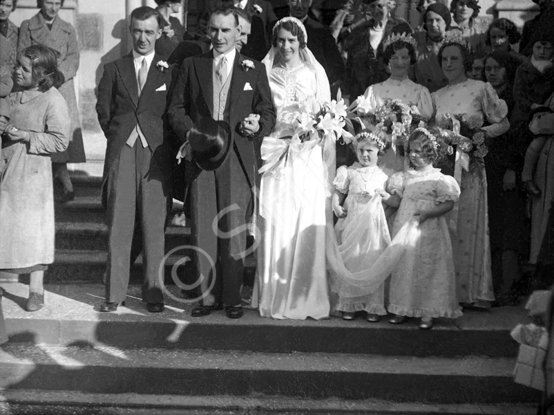 Wedding, outside church. #