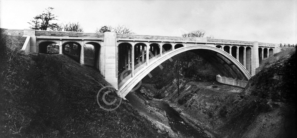 Dunglass Road Bridge at Cockburns Path in the Scottish Borders, built in 1932. *