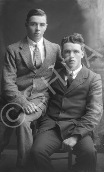 Two men, friends or brothers c.1921. # 