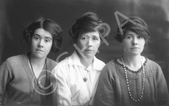 Three women, possibly mother and daughters c.1921. # 