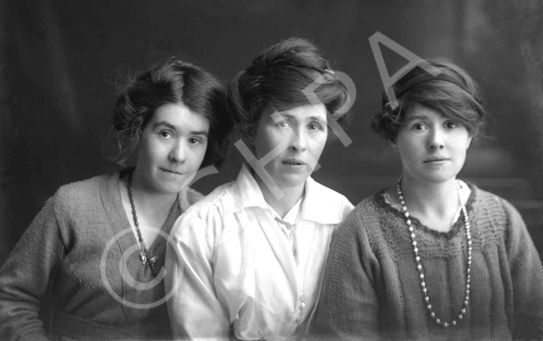 Three women, possibly mother and daughters c.1921. # 