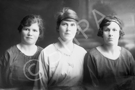 Three women, possibly sisters or friends c.1921. # 