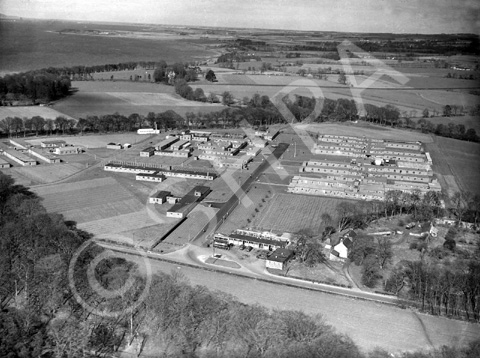 Aerial view of old Raigmore Hospital.*