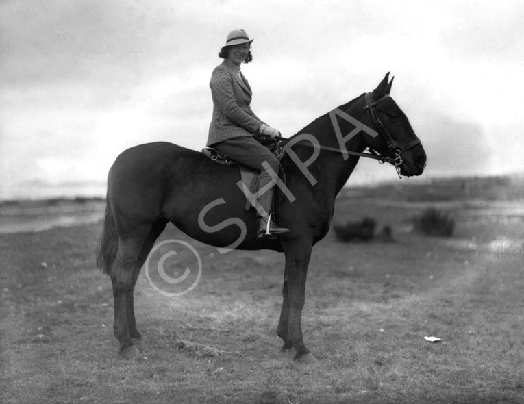 Woman on horse. #