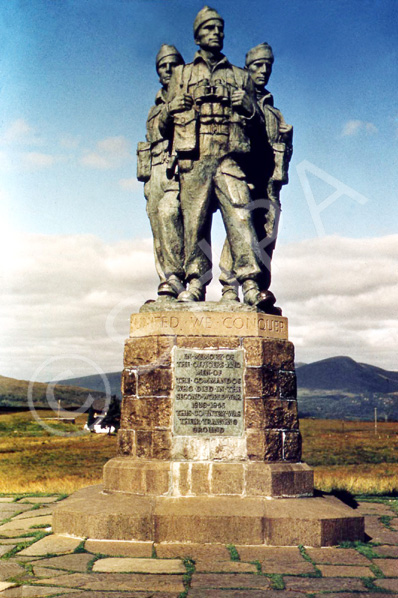 Commando Memorial, Spean Bridge. (Courtesy James S Nairn Colour Collection). ~ * 